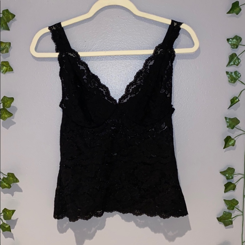 Women's Hanky Panky Lace Lingerie Top Medium - Picture 2 of 10